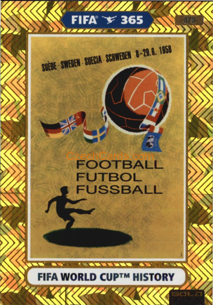 1958 Sweden 2021 FIFA 365 Adrenalyn FIFA World Cup History #375
