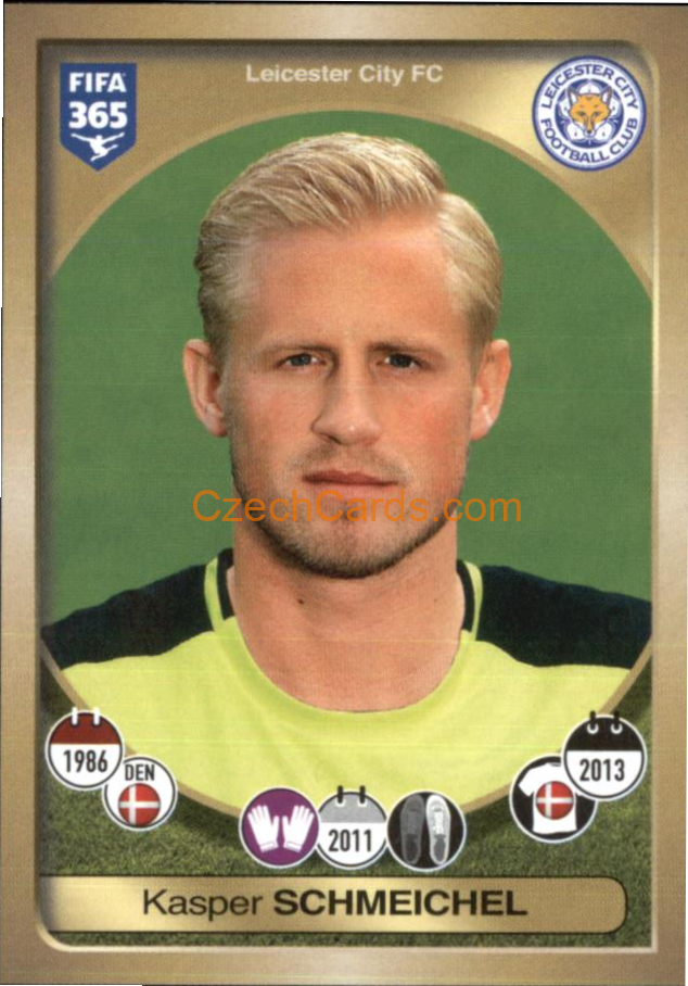 Kasper Schmeichel Panini 2017 FIFA 365 Sticker #120