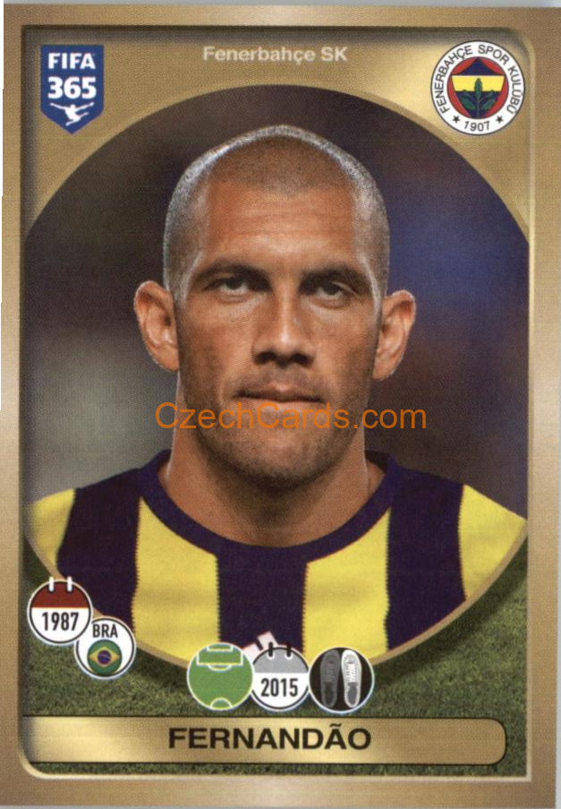 Fernandão Panini 2017 FIFA 365 Sticker shiny #407