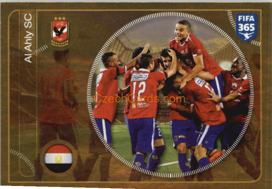 Al Ahly SC team Panini 2017 FIFA 365 Sticker shiny #440