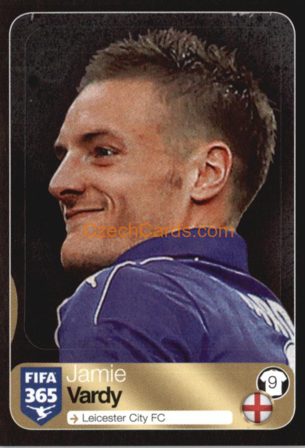Jamie Vardy Panini 2017 FIFA 365 Sticker Football Icons shiny #564