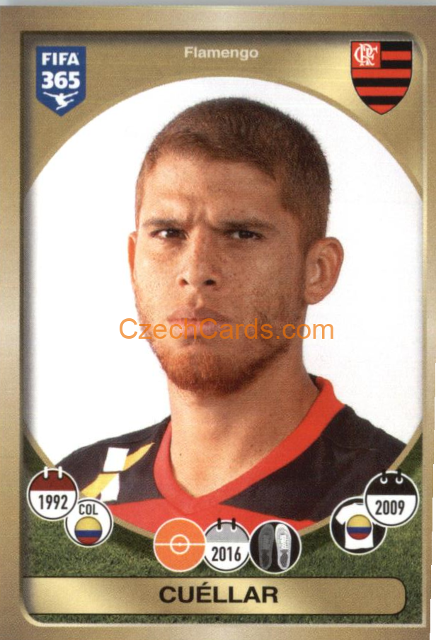 Cuéllar Panini 2017 FIFA 365 Sticker #604