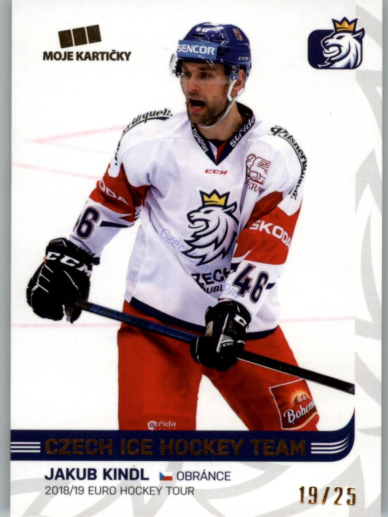 Jakub Kindl MK Cards 2019 GOLD #13 /25