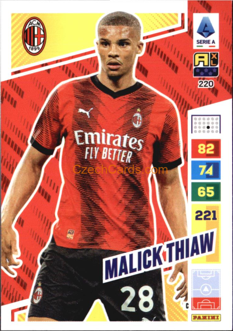 Malick Thiaw 2023/24 Panini Calciatori Adrenalyn XL #220