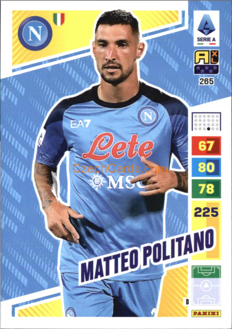 Matteo Politano 2023/24 Panini Calciatori Adrenalyn XL #265