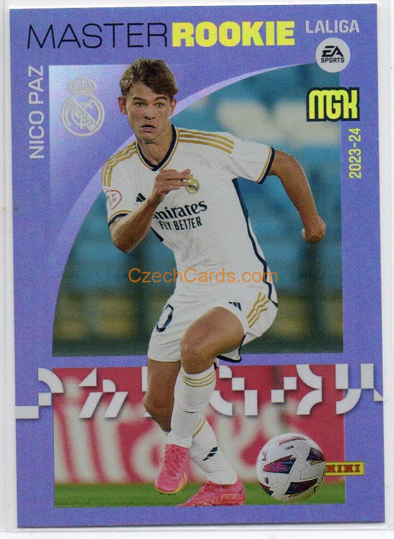 Nico Paz 2023/24 Panini Megacracks Nuevos Fichajes Master Rookie #514
