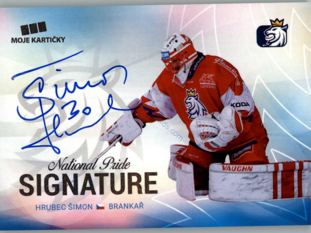 Šimon Hrubec MK Cards 2019 Signaure  /30