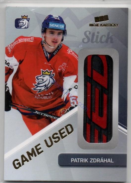Patrik Zdráhal MK Cards 2019 Game Used Stick /25