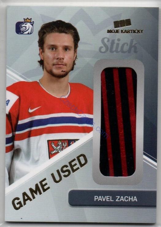 Pavel Zacha MK Cards 2019 Game Used Stick /25
