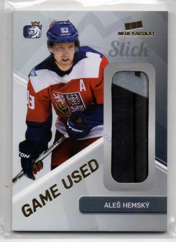 Aleš Hemský MK Cards 2019 Game Used Stick /25