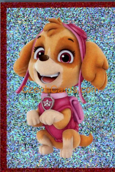 Skye Panini Paw Patrol 7 Sticker holo #19