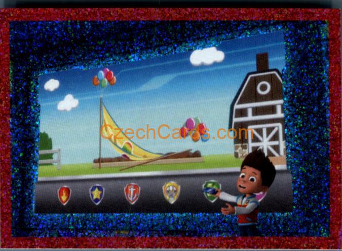 Pups Save the Rainbow Potato Panini Paw Patrol 7 Sticker holo #123