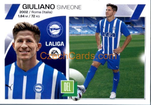 Giuliano Simeone 2023/24 LaLiga Este Sticker #19BIS