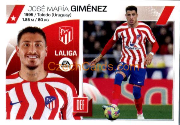 José María Giménez 2023/24 LaLiga Este Sticker #6