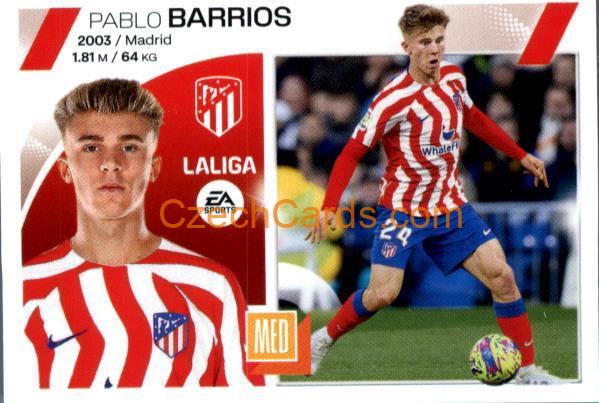 Pablo Barrios 2023/24 LaLiga Este Sticker #15B