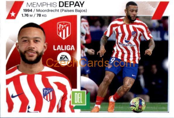 Memphis Depay 2023/24 LaLiga Este Sticker #19