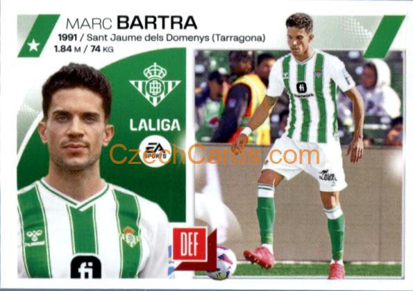 Marc Bartra 2023/24 LaLiga Este Sticker Últimos fichajes #27