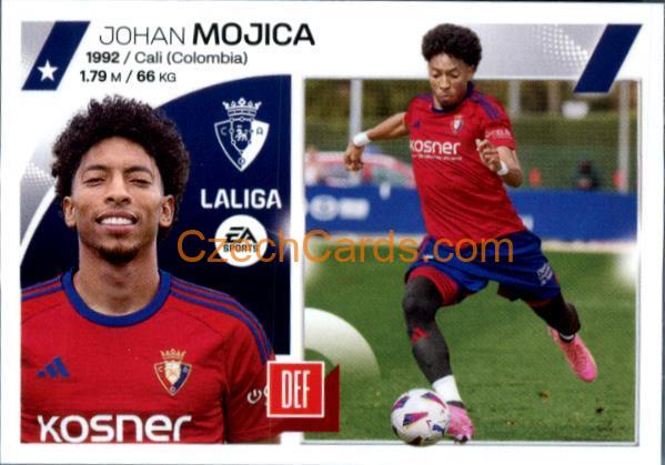 Johan Mojica 2023/24 LaLiga Este Sticker Últimos fichajes #30