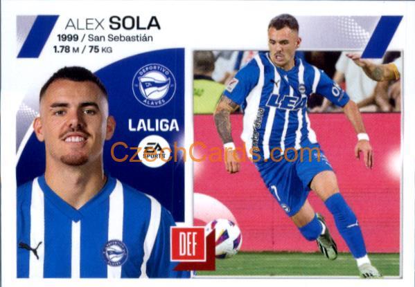 Álex Sola 2023/24 LaLiga Este Sticker Últimos fichajes #54