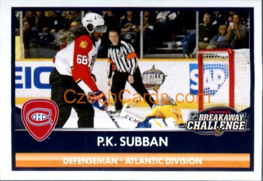 P.K. Subban - Breakaway Challenge 2016/17 Panini NHL sticker #447