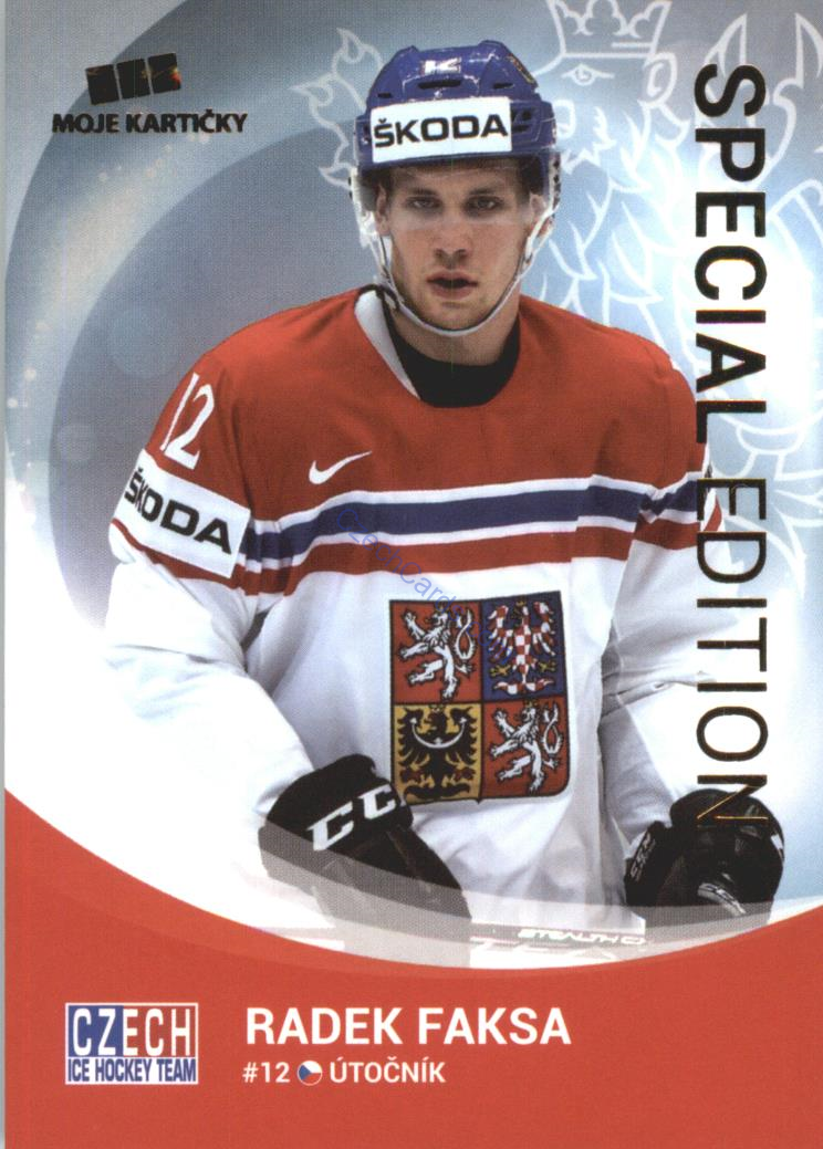 Radek Faksa MK Cards 2017 #3 GOLD /30