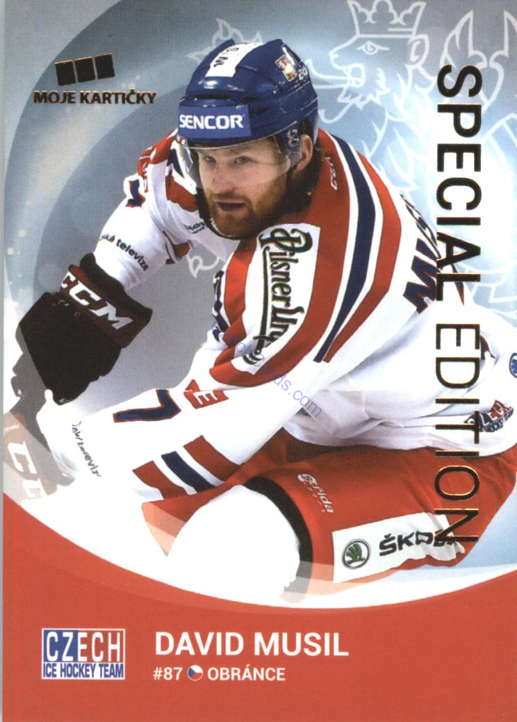 David Musil MK Cards 2017 #34 GOLD /30