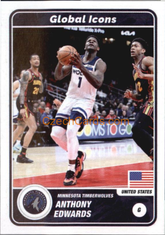 Anthony Edwards 2023/24 Panini NBA sticker #72