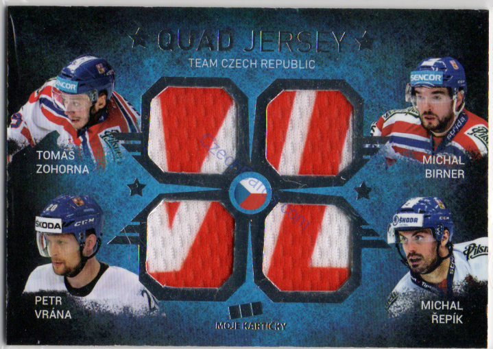 Zohorna, Birner, Vrána, Řepík MK Cards 2017 Quad Jersey /30 