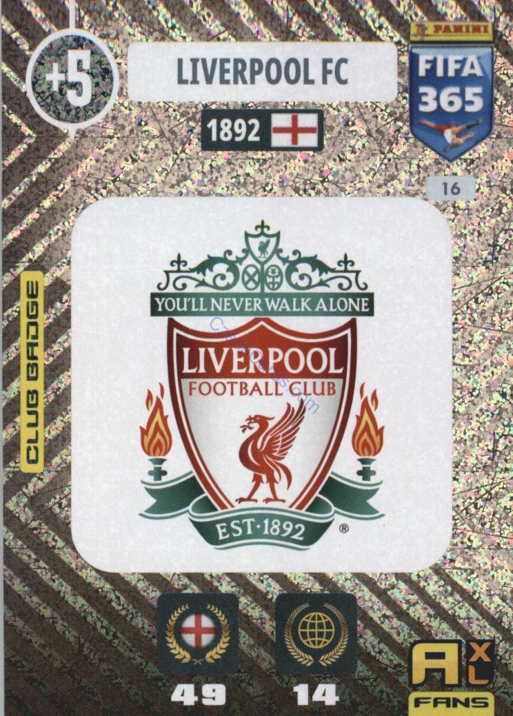 Liverpool 2021 FIFA 365 Adrenalyn Team Badge #16