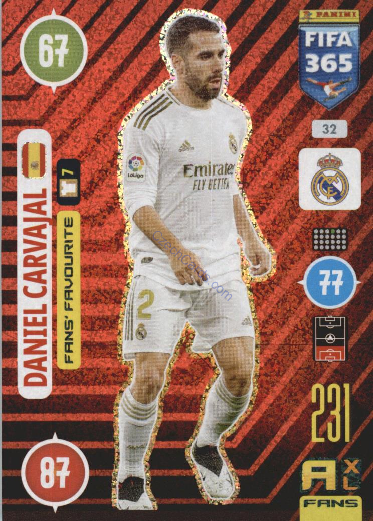 Daniel Carvajal 2021 FIFA 365 Adrenalyn Fans' Favourite #32