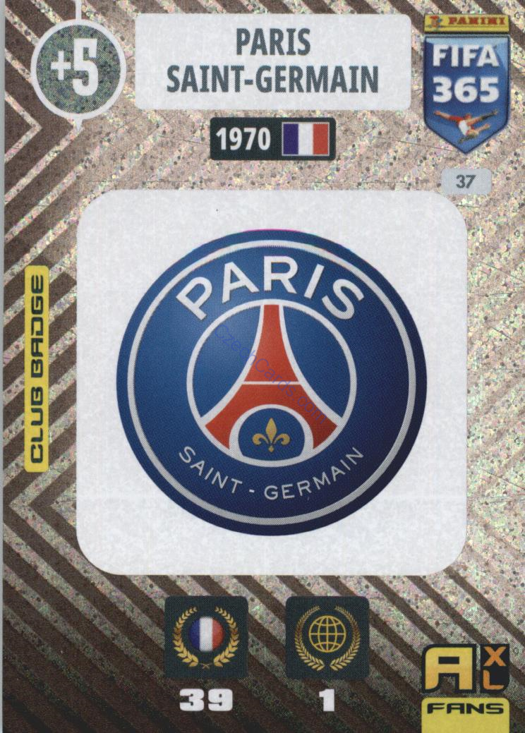 Paris Saint-Germain 2021 FIFA 365 Adrenalyn Team Badge #37