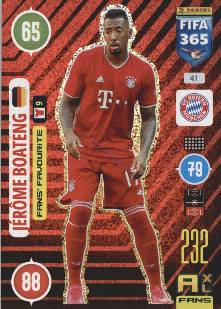 Jérôme Boateng 2021 FIFA 365 Adrenalyn Fans' Favourite #41