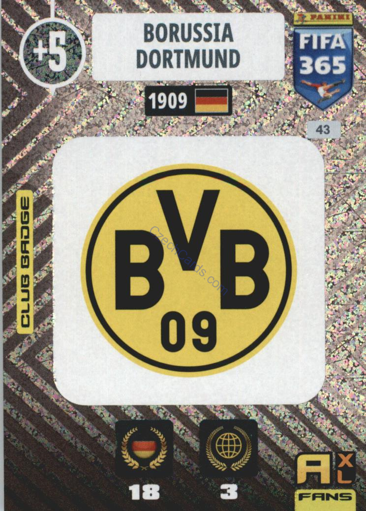 Borussia Dortmund 2021 FIFA 365 Adrenalyn Team Badge #43