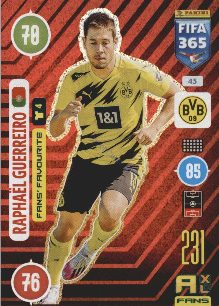 Raphaël Guerreiro 2021 FIFA 365 Adrenalyn Fans' Favourite #45