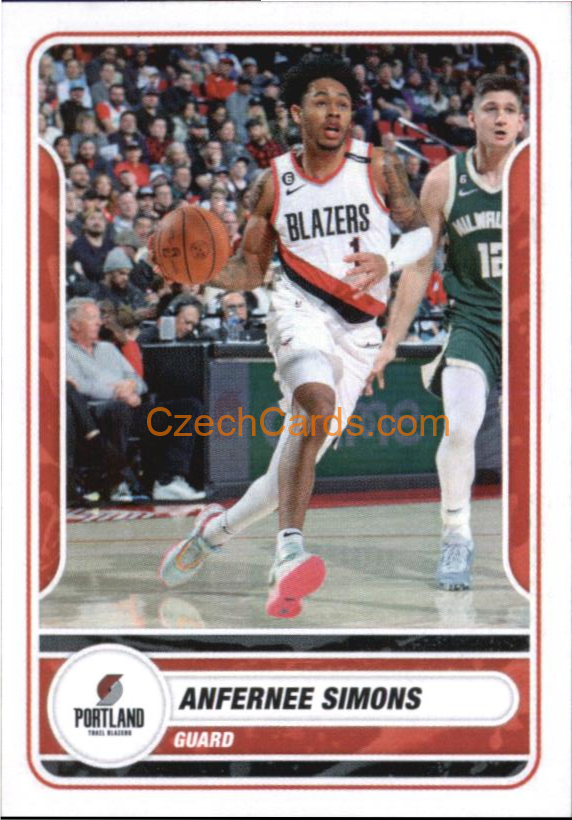 Anfernee Simons 2023/24 Panini NBA sticker #441