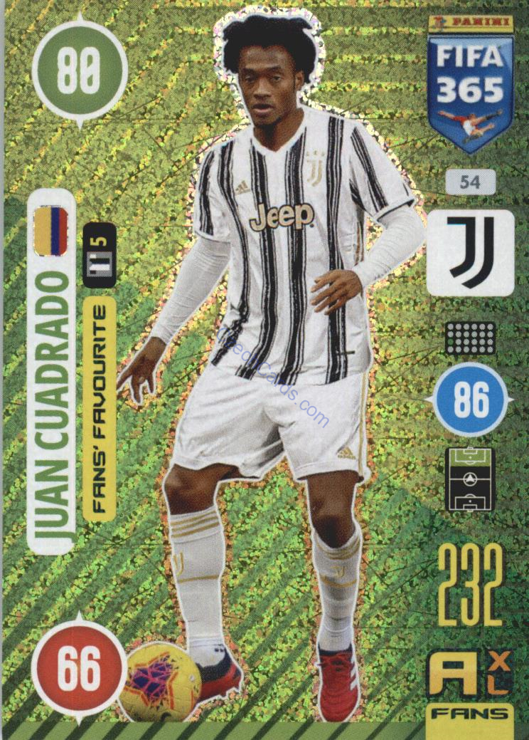 Juan Cuadrado 2021 FIFA 365 Adrenalyn Fans' Favourite #54