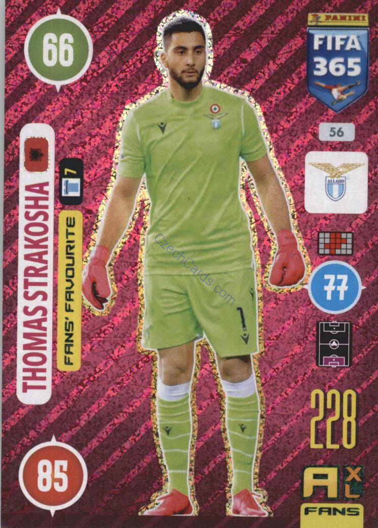 Thomas Strakosha 2021 FIFA 365 Adrenalyn Fans' Favourite #56