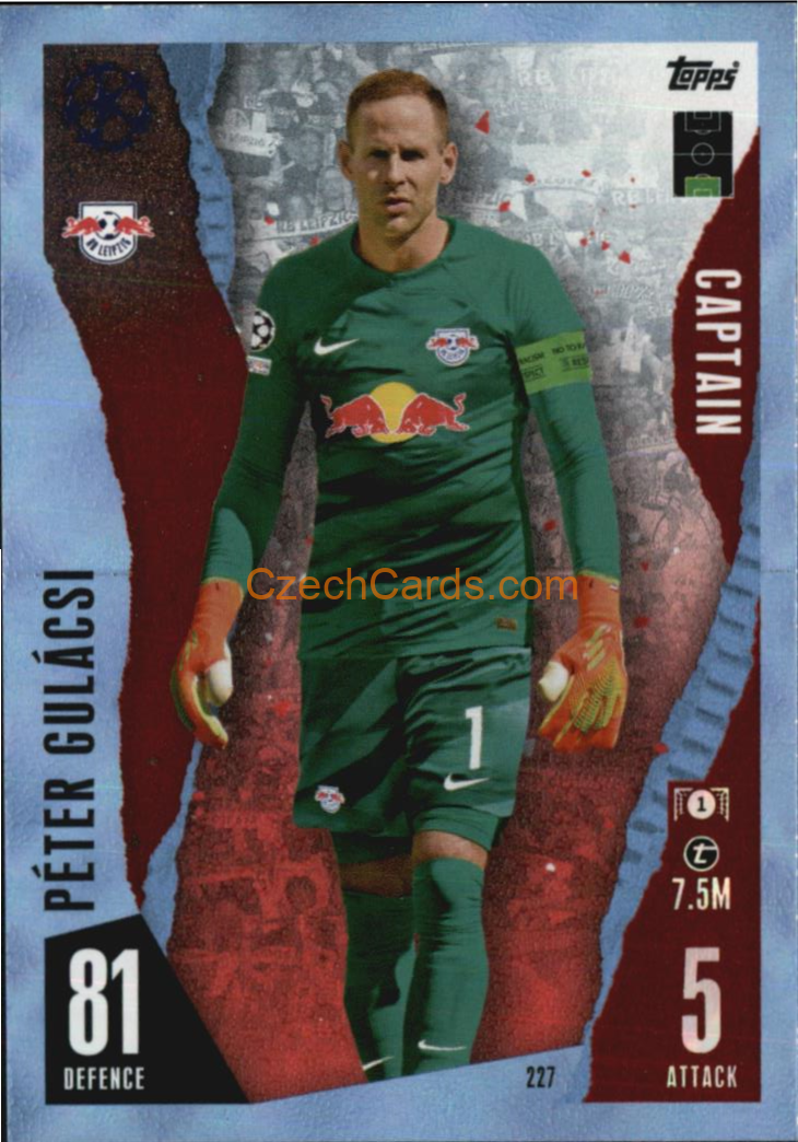 Péter Gulácsi 2023/04 Topps Match Attax Crystal Parallel #227