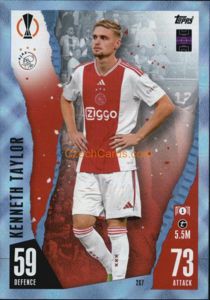 Kenneth Taylor 2023/04 Topps Match Attax Crystal Parallel #267