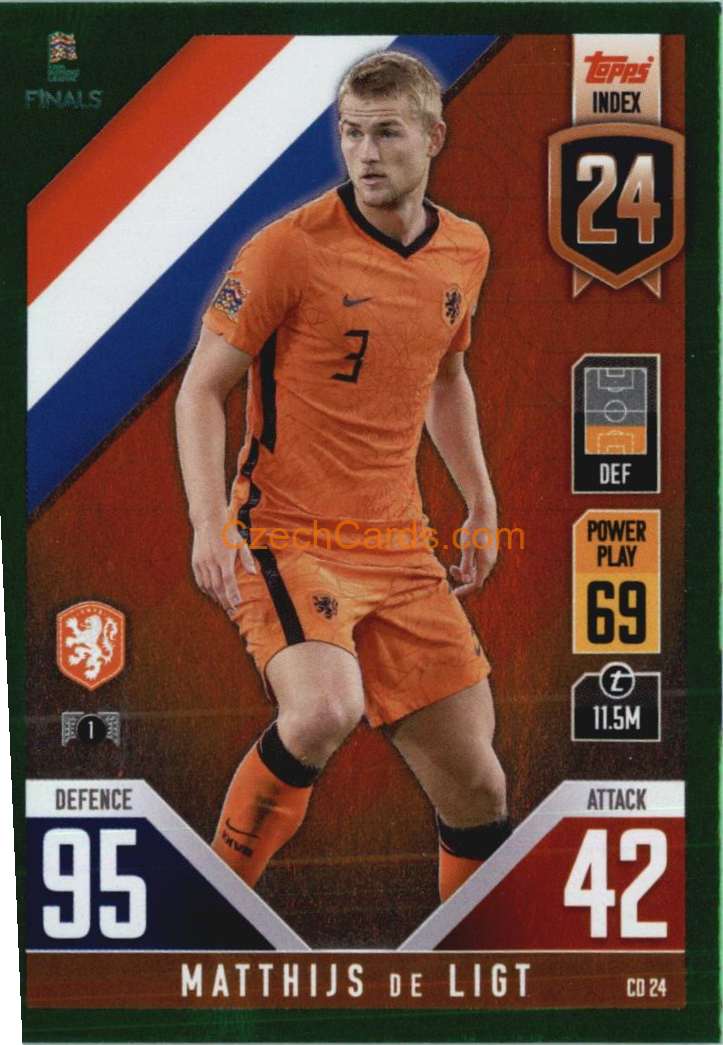 Matthijs de Ligt 2022/23 Match Attax 101 GREEN #CD24