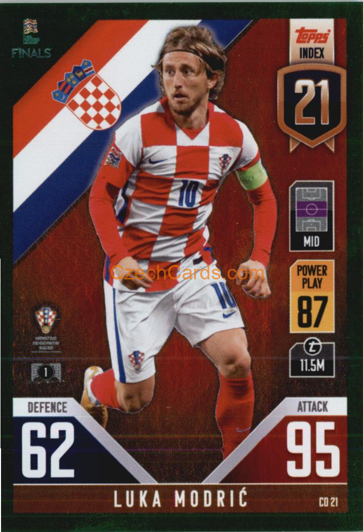 Luka Modrić 2022/23 Match Attax 101 GREEN #CD21