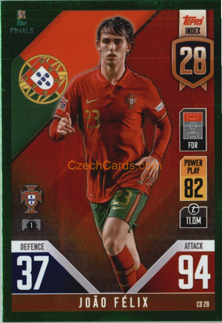 João Félix 2022/23 Match Attax 101 GREEN #CD28