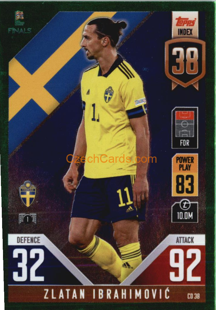 Zlatan Ibrahimović 2022/23 Match Attax 101 GREEN #CD38