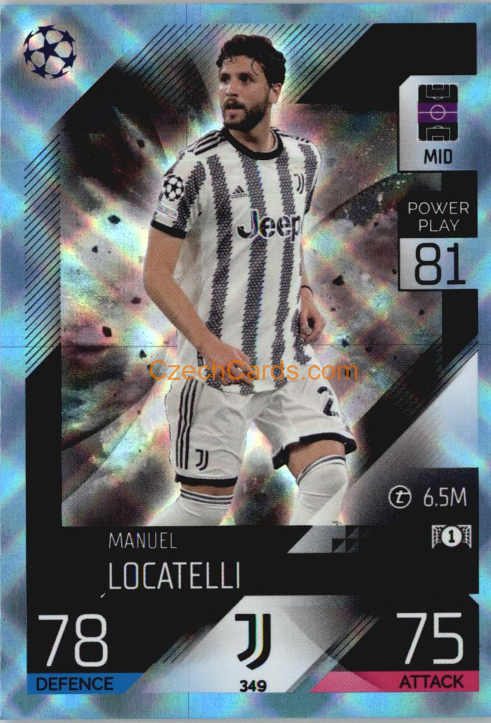 Manuel Locatelli Topps Match Attax 2022/23 Crystal Parallel  #349
