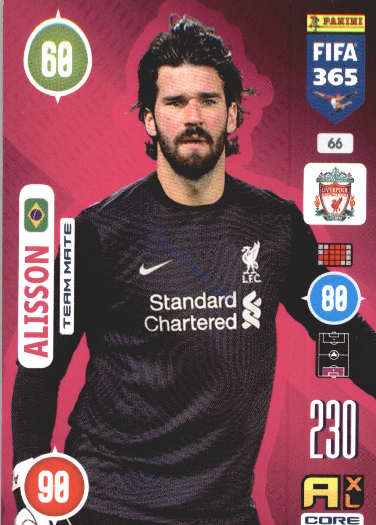 Alisson 2021 FIFA 365 Adrenalyn #66