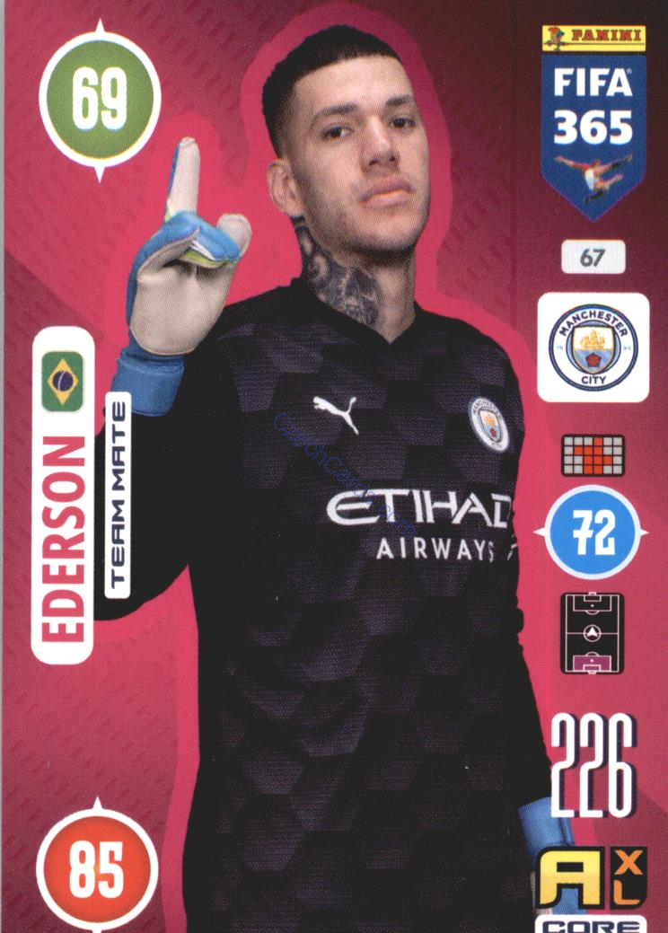 Ederson 2021 FIFA 365 Adrenalyn #67