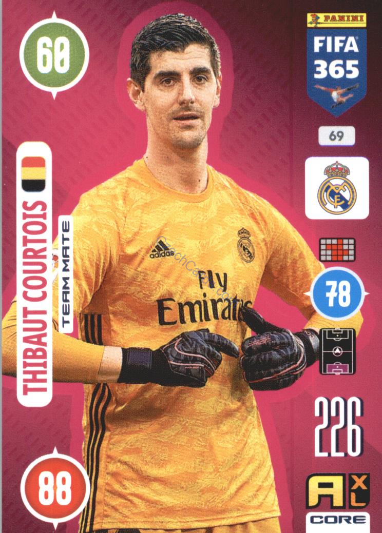 Thibaut Courtois 2021 FIFA 365 Adrenalyn #69