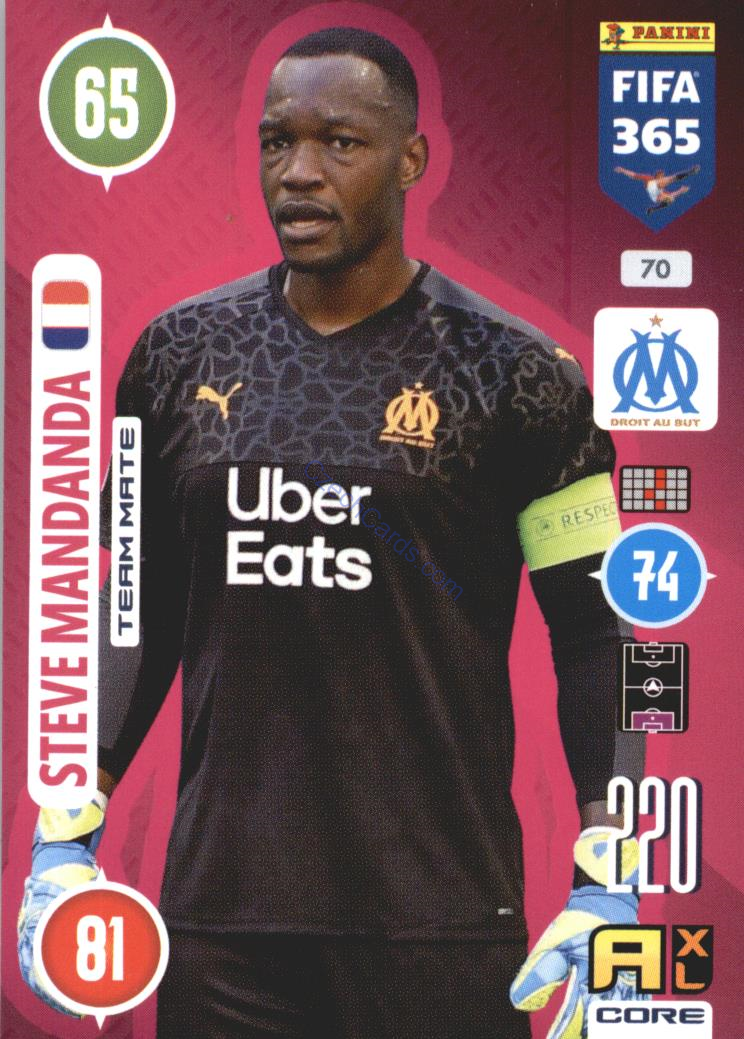 Steve Mandanda 2021 FIFA 365 Adrenalyn #70