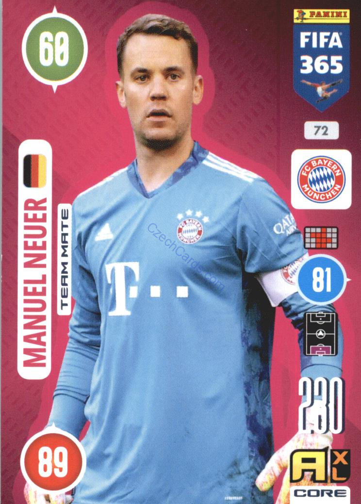 Manuel Neuer 2021 FIFA 365 Adrenalyn #72