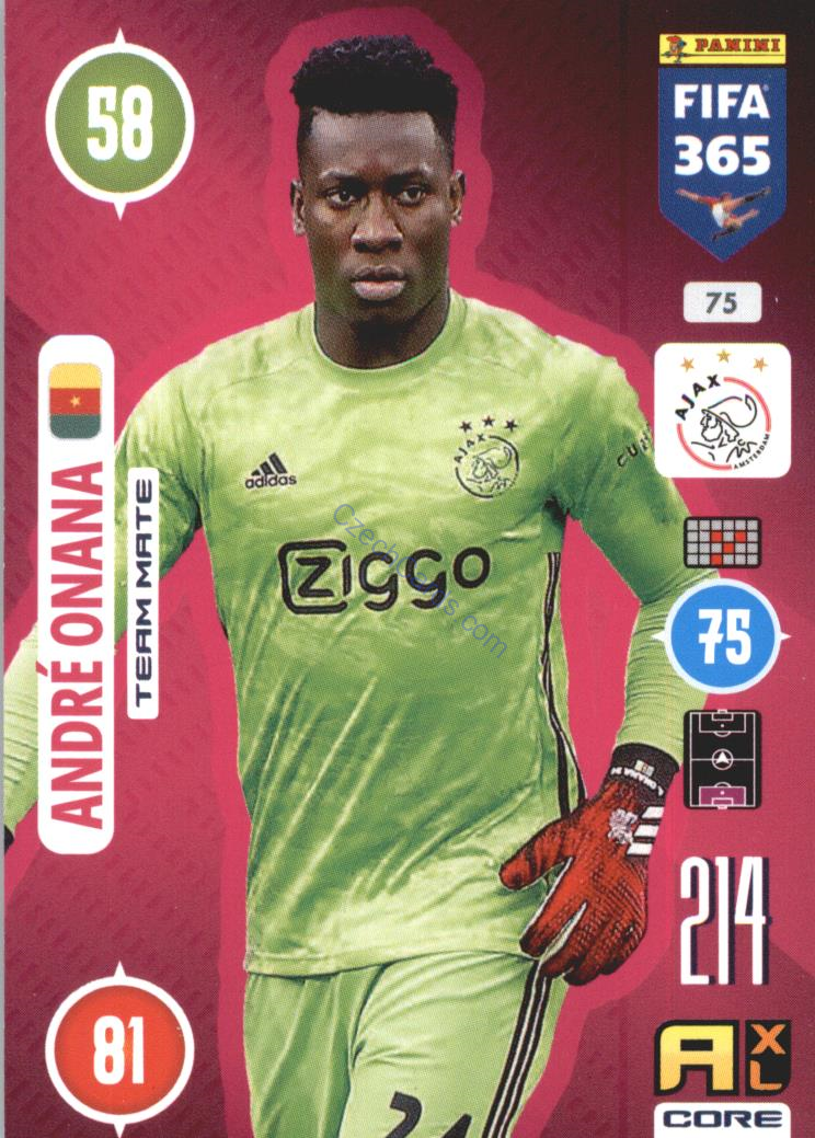 André Onana 2021 FIFA 365 Adrenalyn #75